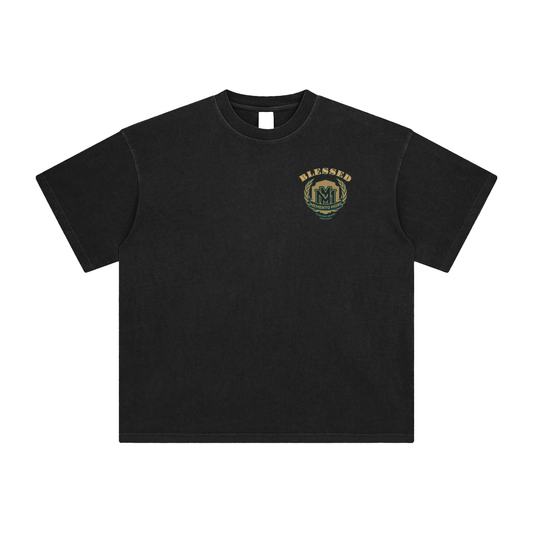 BLESSED Washed T-Shirt - Memento Mori Clothing