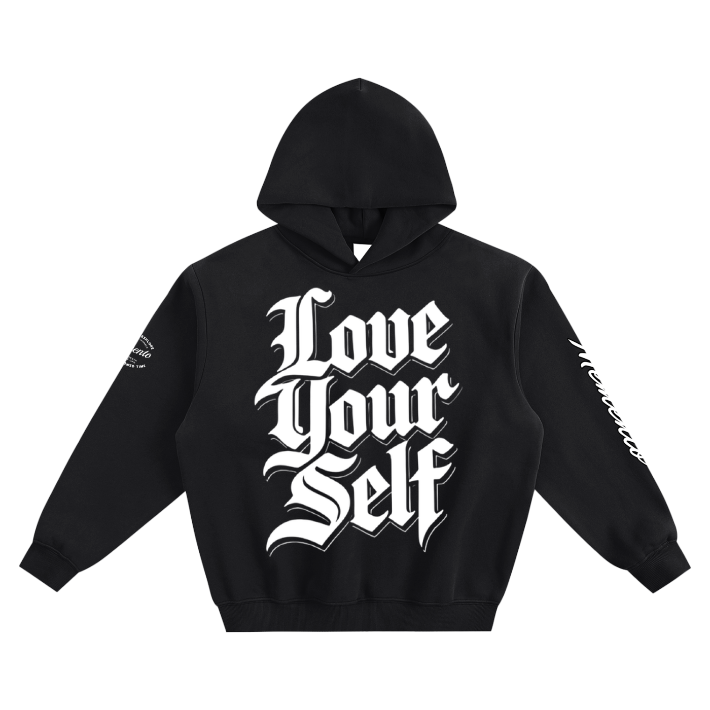LOVE YOURSELF Fleeced Boxy Hoodie - Memento Mori Clothing
