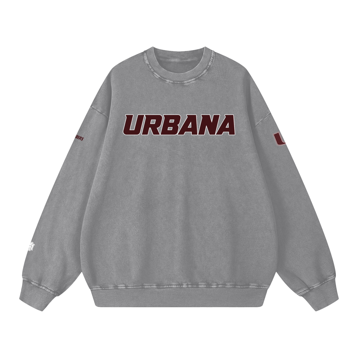 Snow Washed Oversized Sweatshirt - Memento Mori Clothing