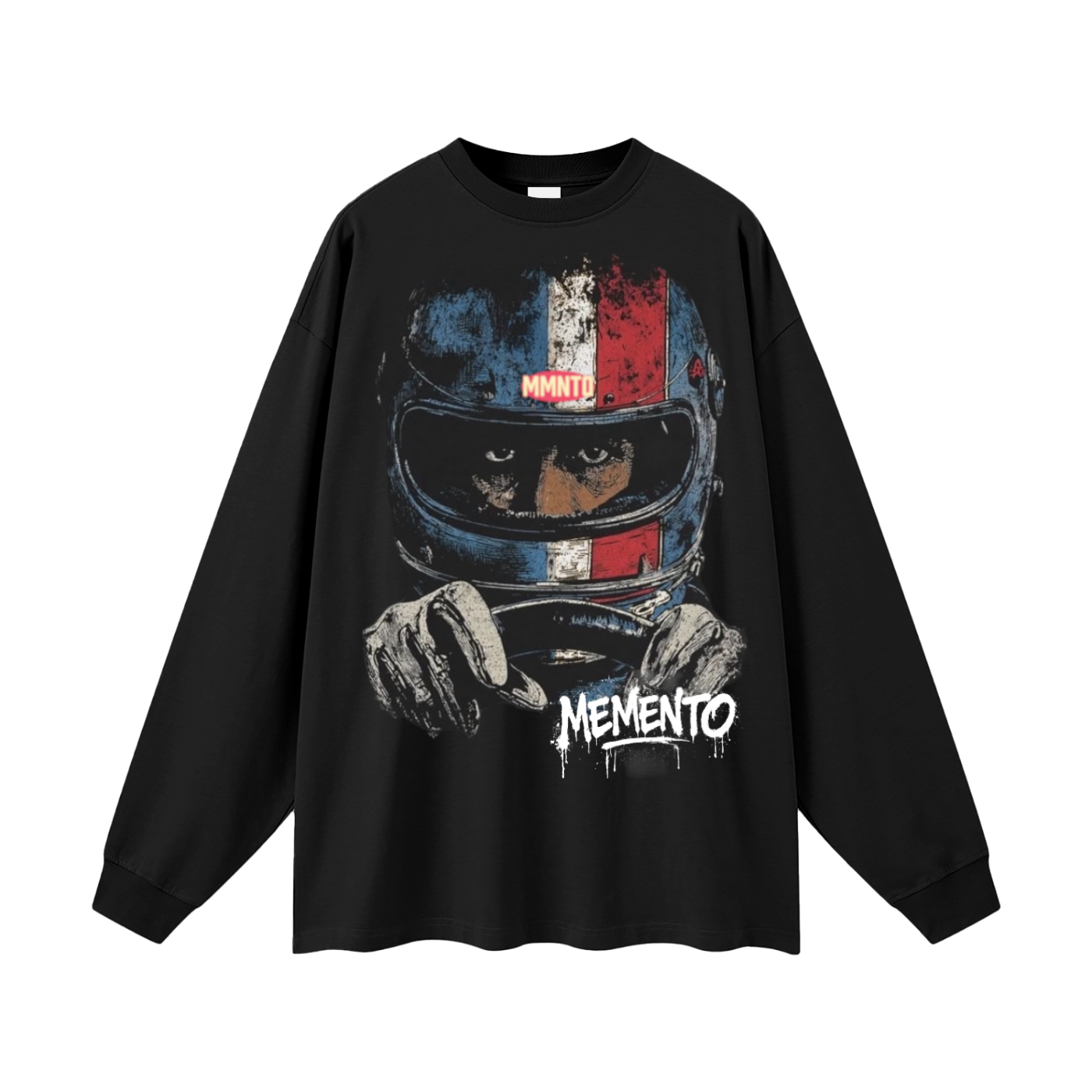 Road Rage Oversized Unisex Long Sleeve T-Shirt - Memento Mori Clothing
