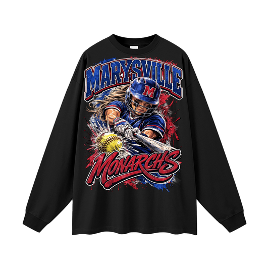 Ville 2 Oversized Unisex Long Sleeve T-Shirt - Memento Mori Clothing