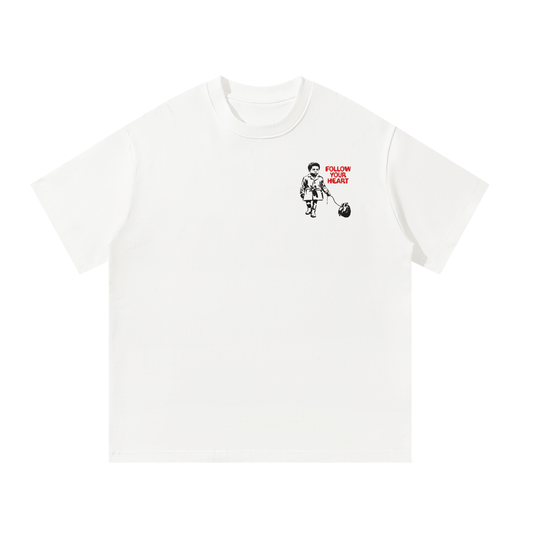 Follow Your Heart Unisex Oversized T-Shirt - Memento Mori Clothing
