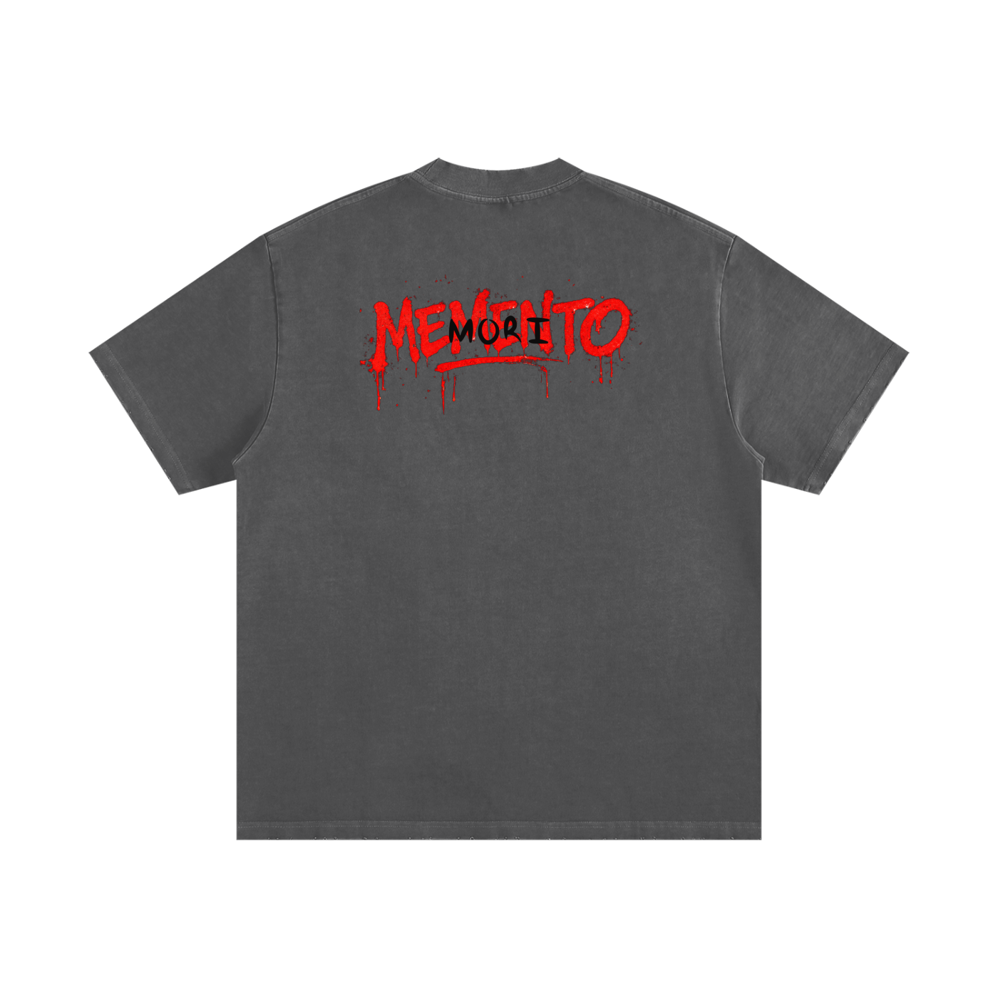 Gangsta Grillz Heavyweight Vintage Washed Frayed T-Shirt - Memento Mori Clothing