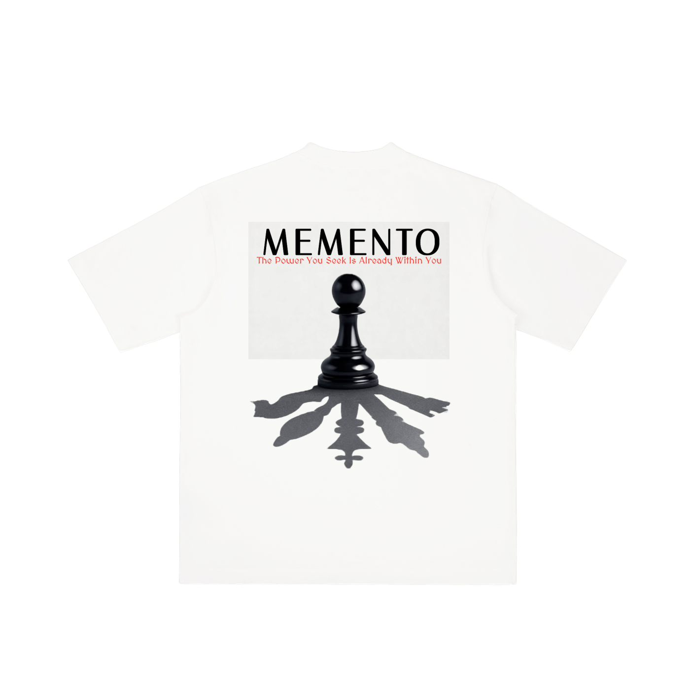 Playing Chess Vintage Wash Drop Shoulder T-shirt - Memento Mori Clothing