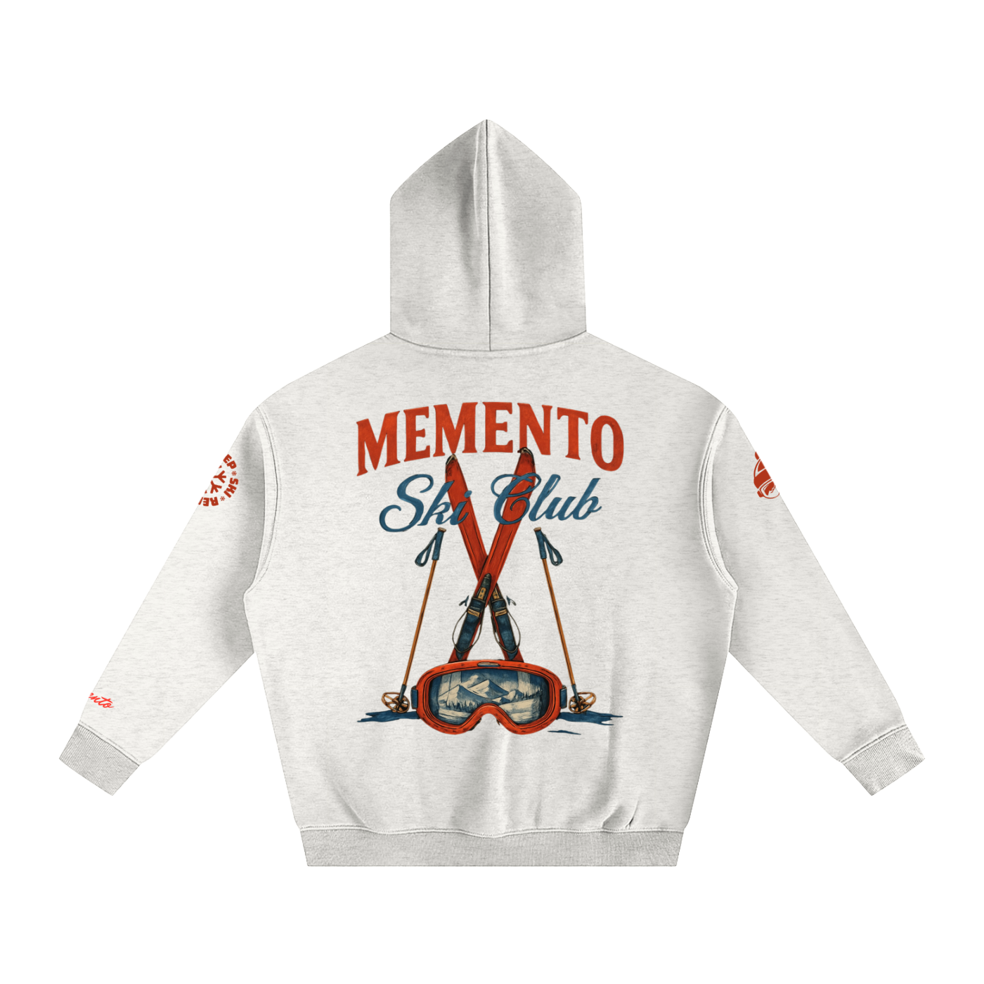 Ski Club Oversize Fleeced Hoodie - Memento Mori Clothing