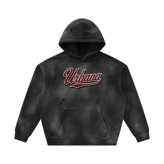 Relentless Unisex Sunfade Frayed Fleece Hoodie
