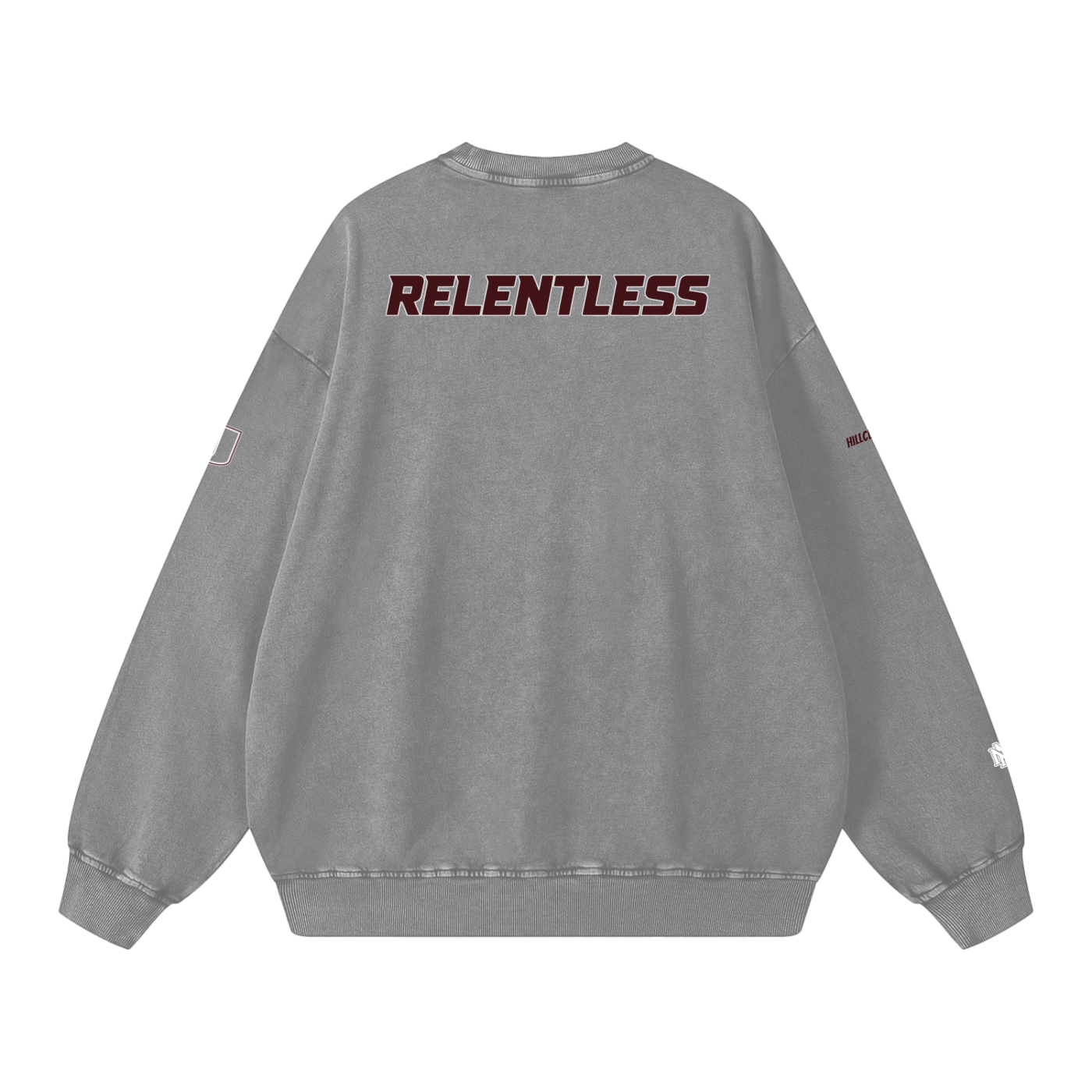 Snow Washed Oversized Sweatshirt - Memento Mori Clothing