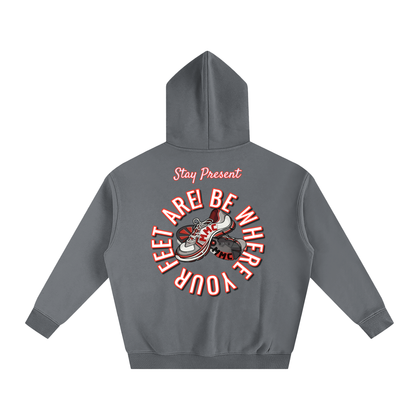 Be Where Your Feet Are Fleeced Hoodie - Memento Mori Clothing