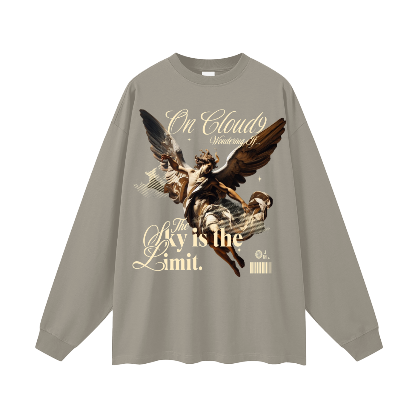 Cloud 9 Oversized Unisex Long Sleeve T-Shirt - Memento Mori Clothing