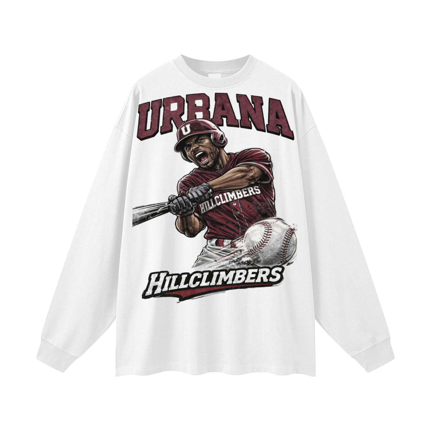 Urbana 1 Oversized Unisex Long Sleeve T-Shirt - Memento Mori Clothing