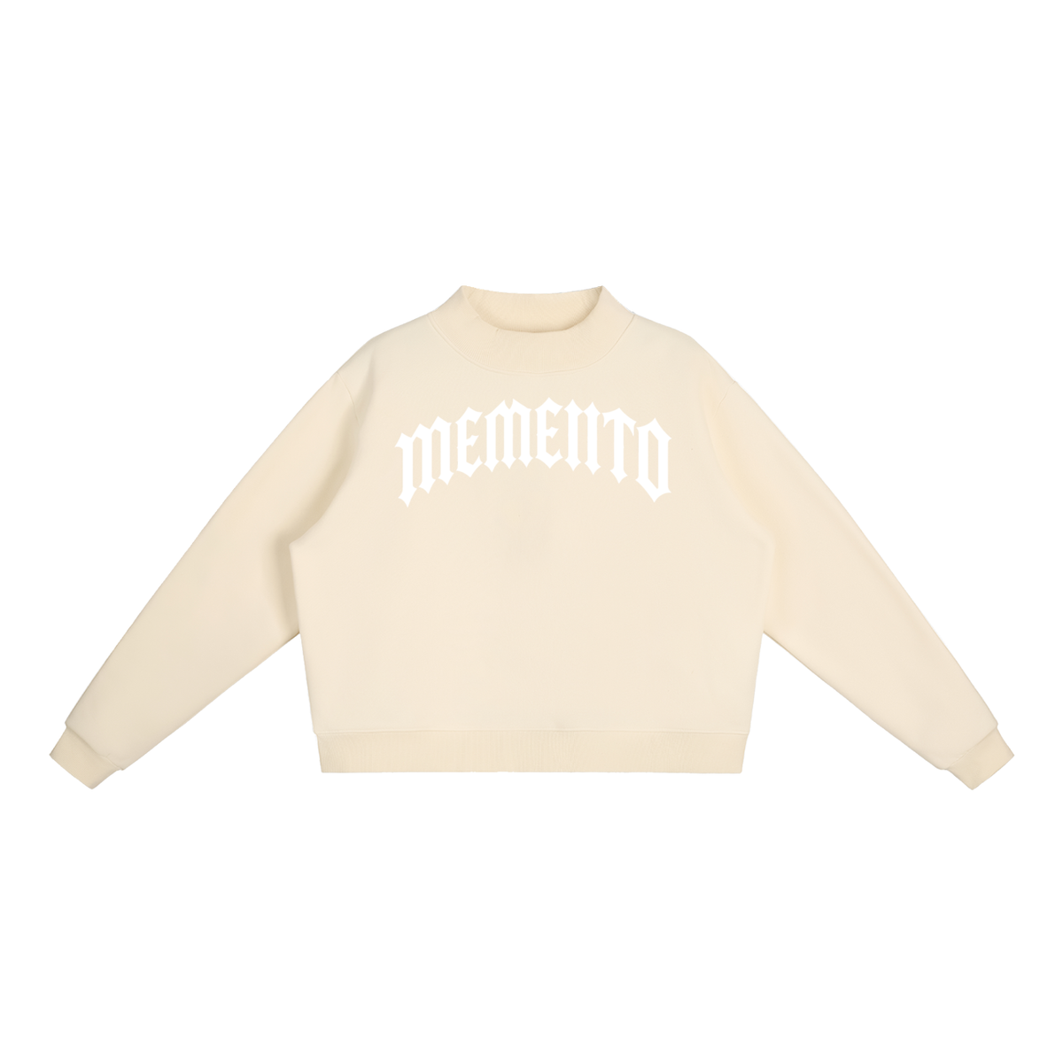 Essential Fleece Mock-Neck Crew Sweatshirt - Memento Mori Clothing