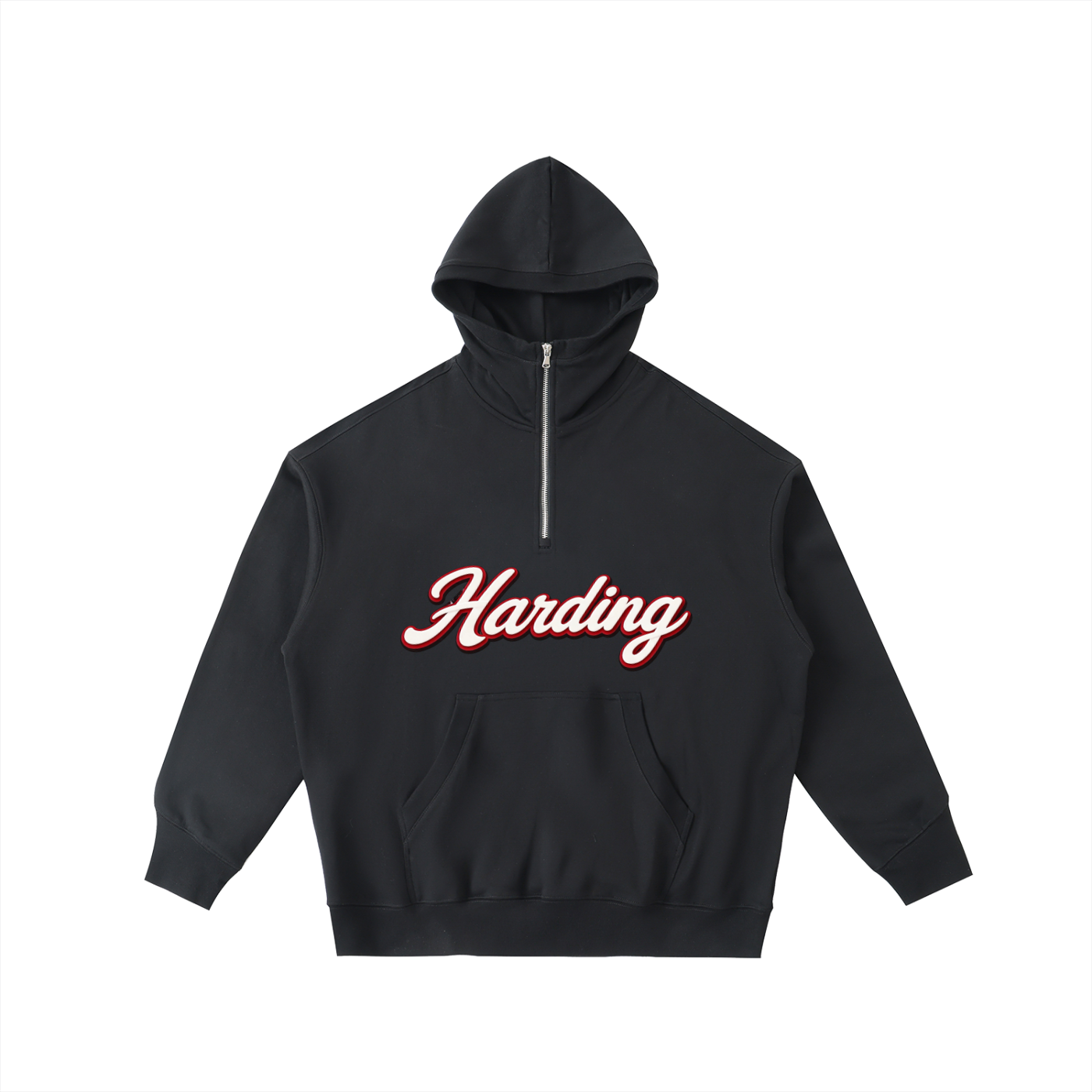 Big Hood Half-Zip Fleece Hoodie - Memento Mori Clothing