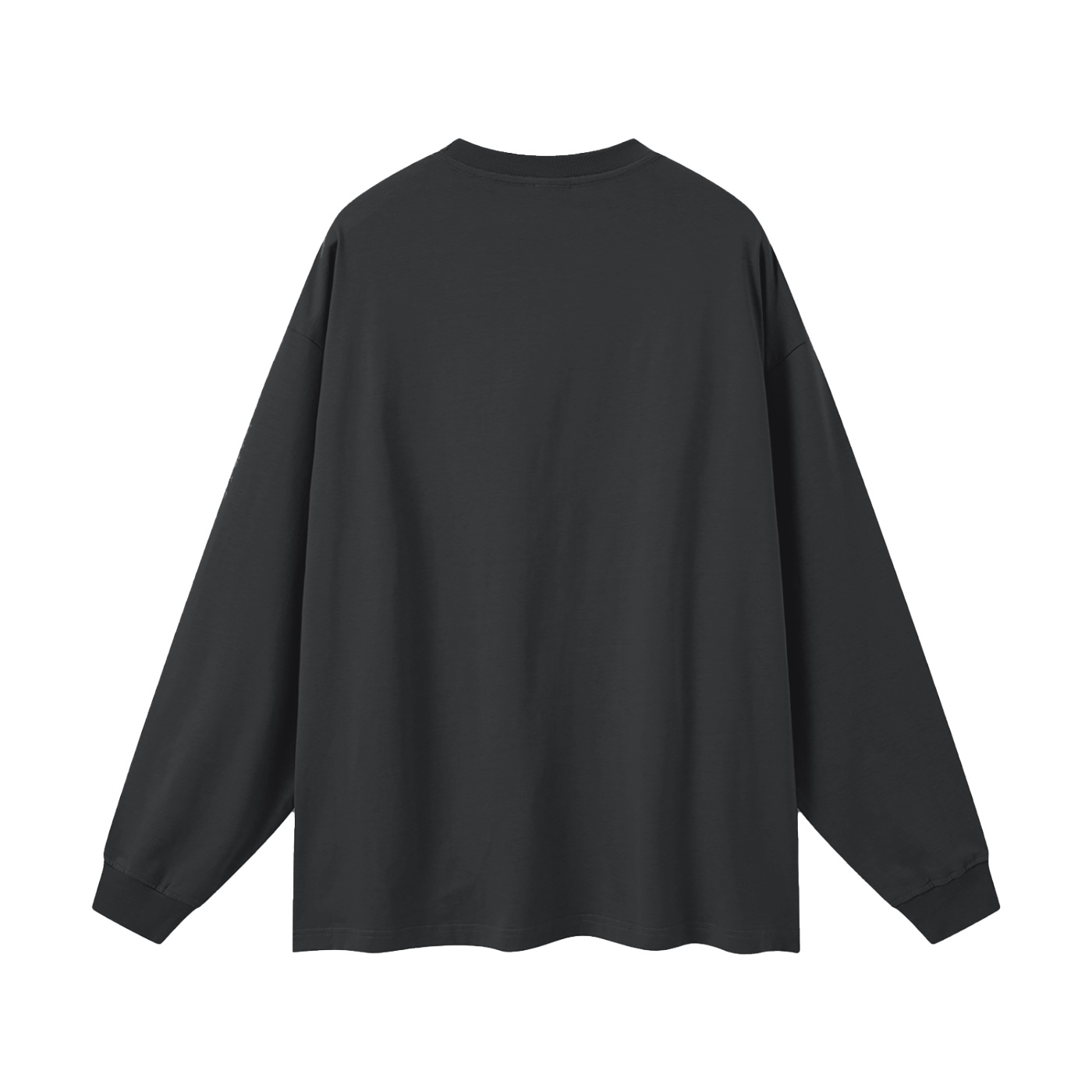 Red Paisley Logo Oversized Unisex Long Sleeve T-Shirt - Memento Mori Clothing