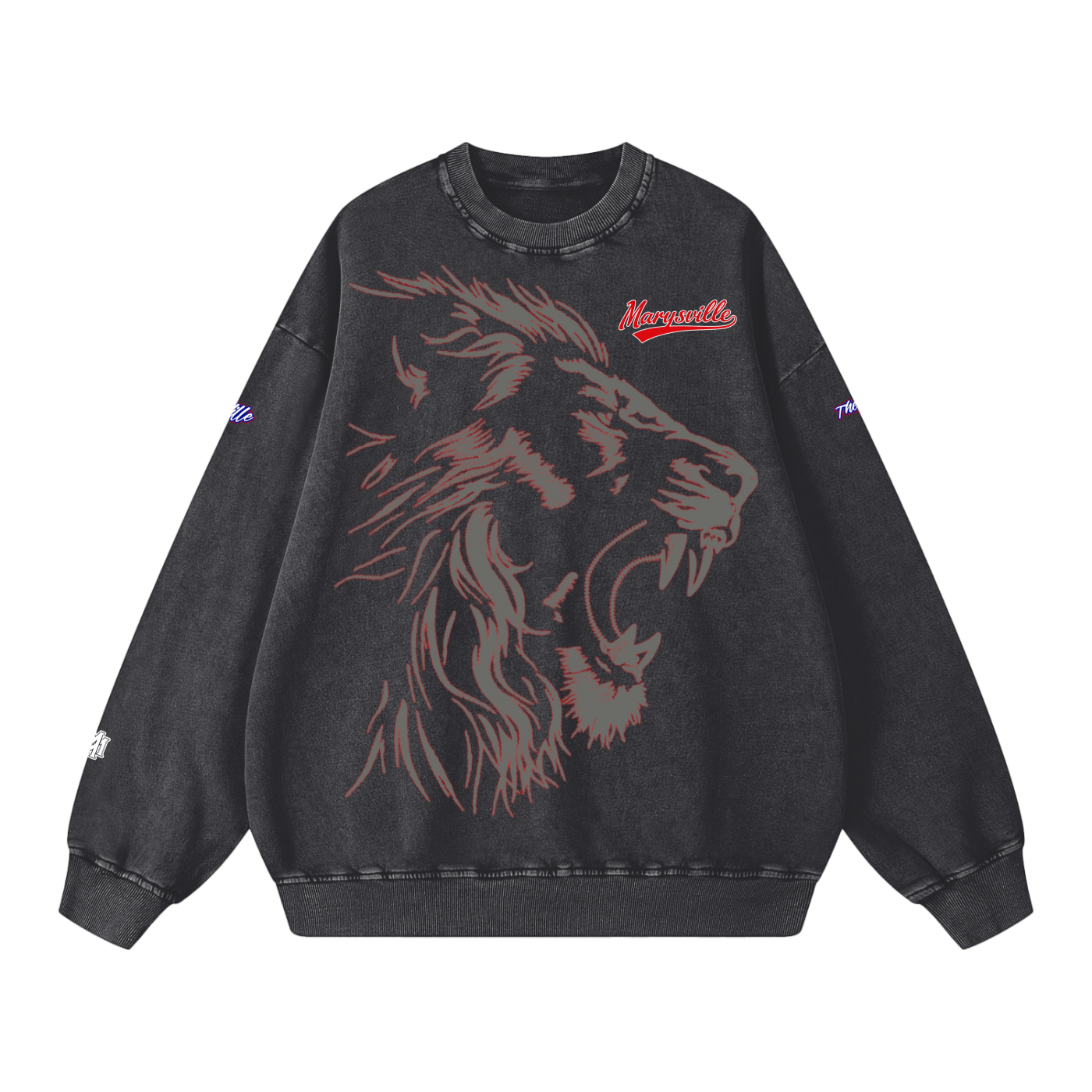 Marysville Snow Washed Oversized Sweatshirt - Memento Mori Clothing