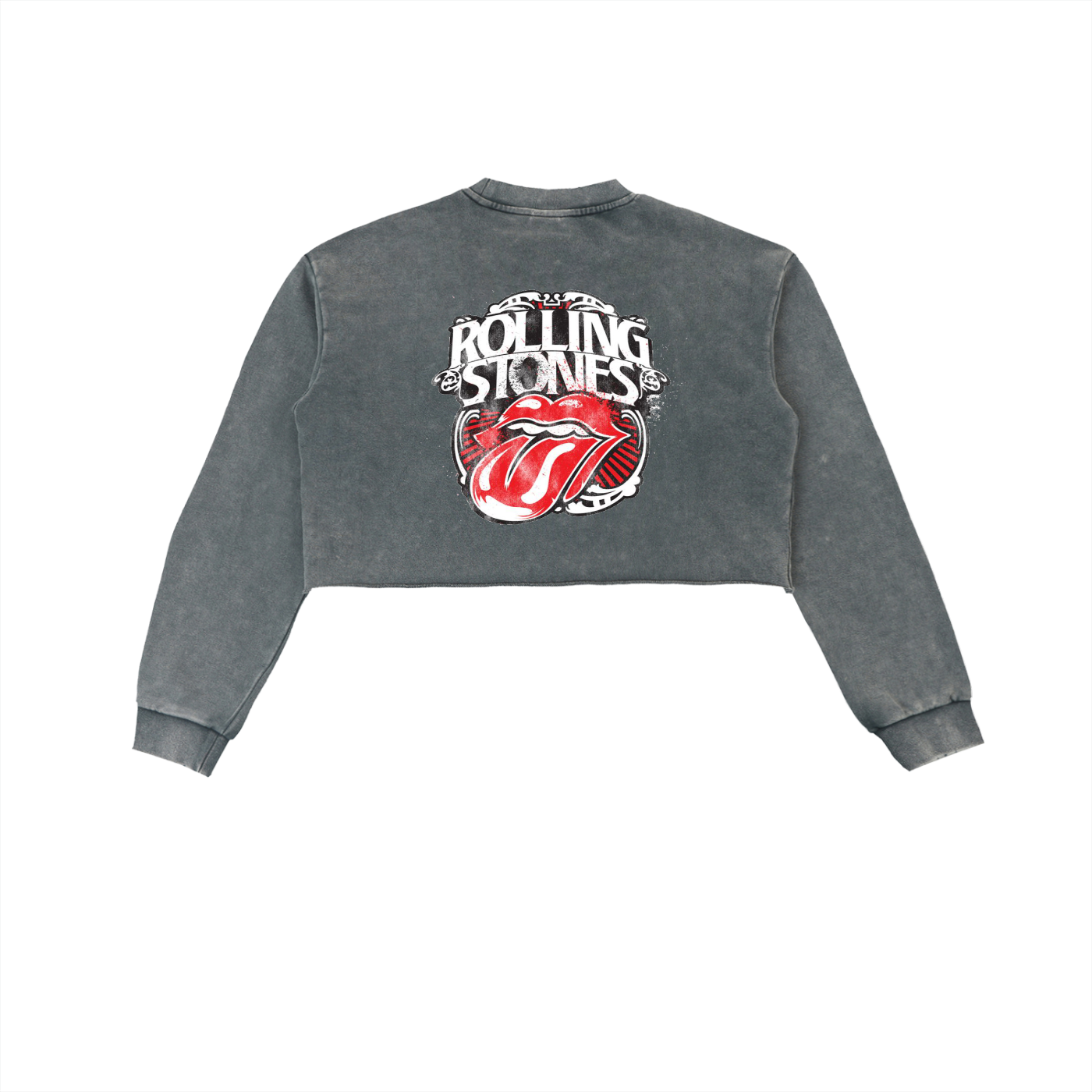 crop top,rolling stones,sweatshirt,womens,crop top sweatshirt