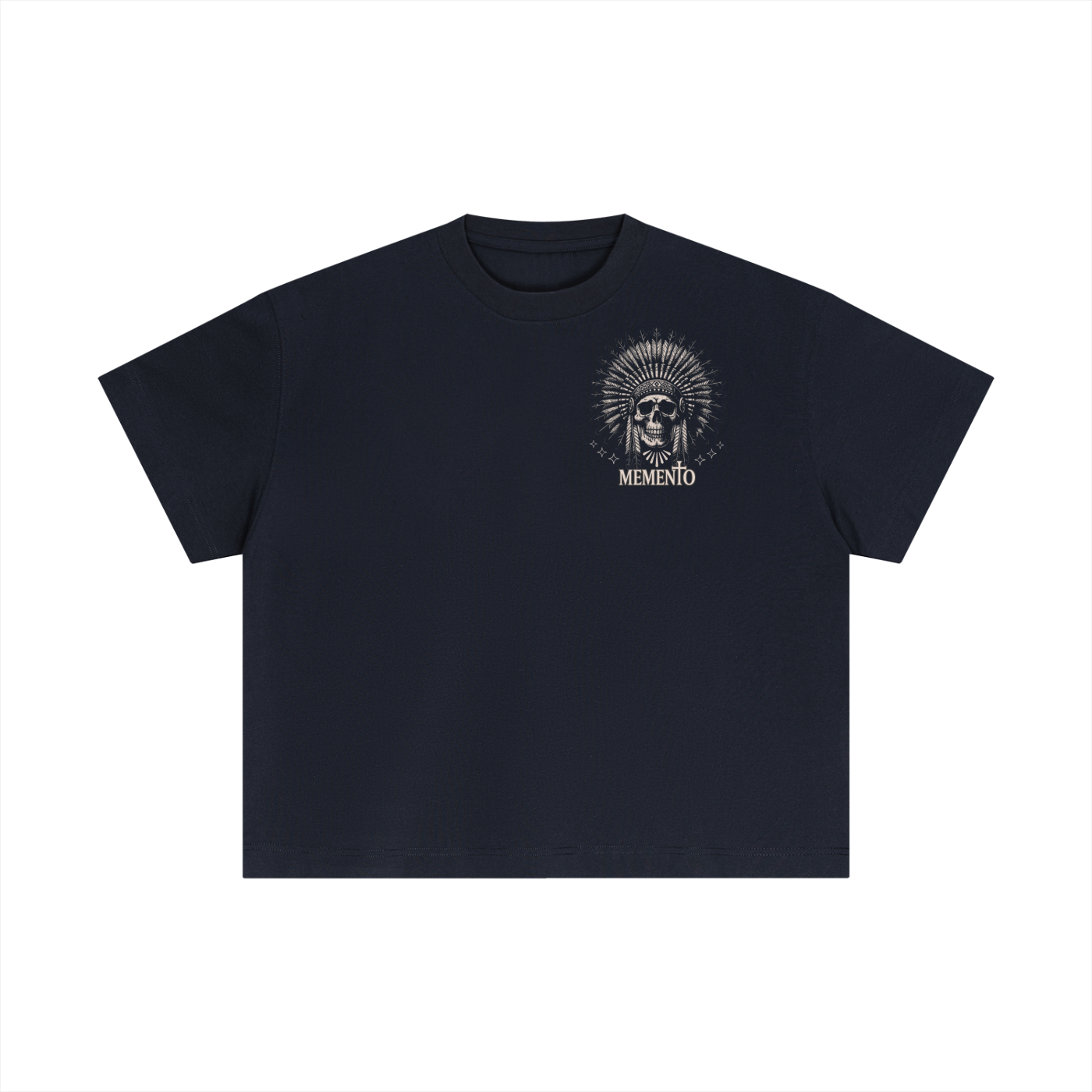 Skully Essential Cotton Boxy T-Shirt - Memento Mori Clothing