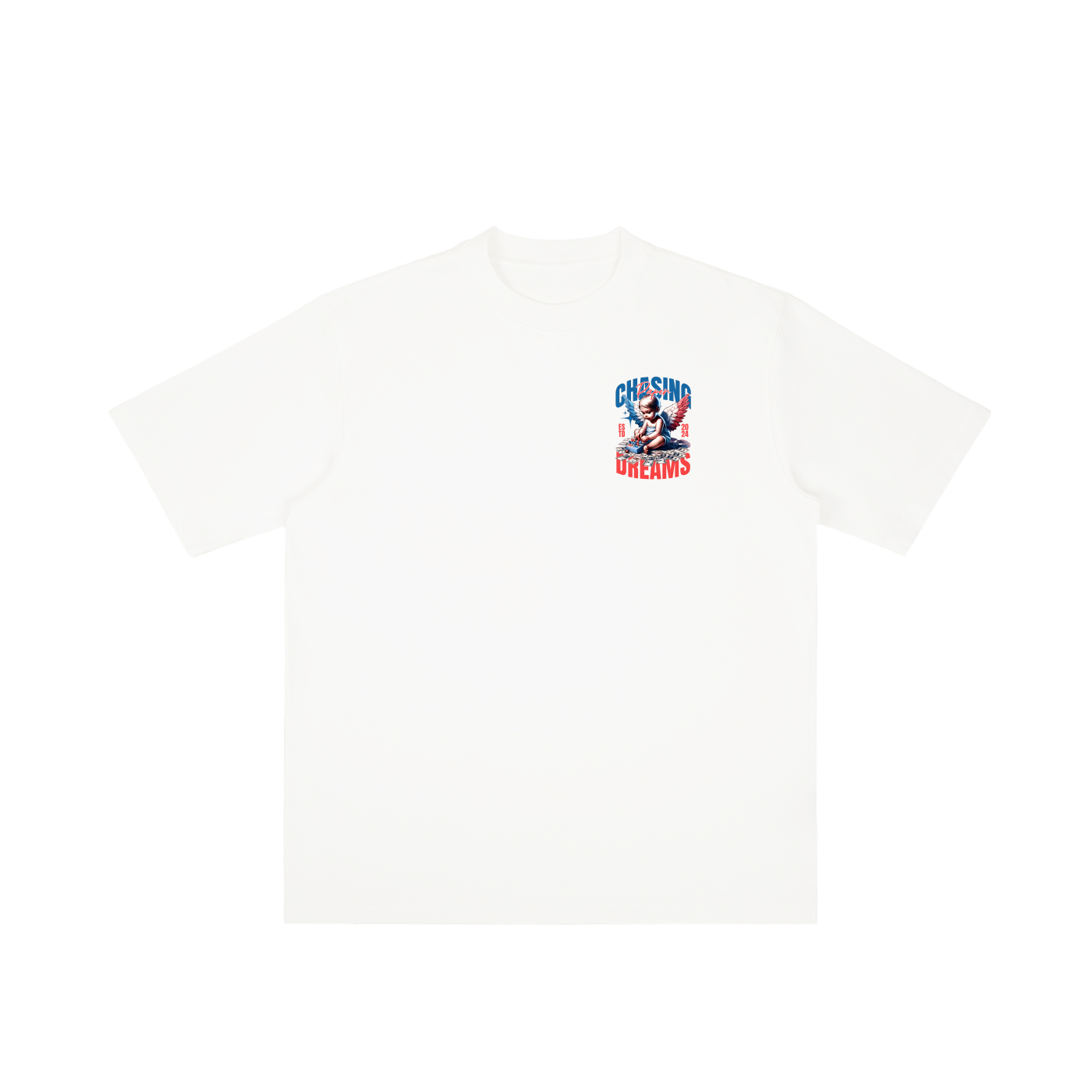 Paper Chasing Vintage Wash Drop Shoulder T-shirt - Memento Mori Clothing