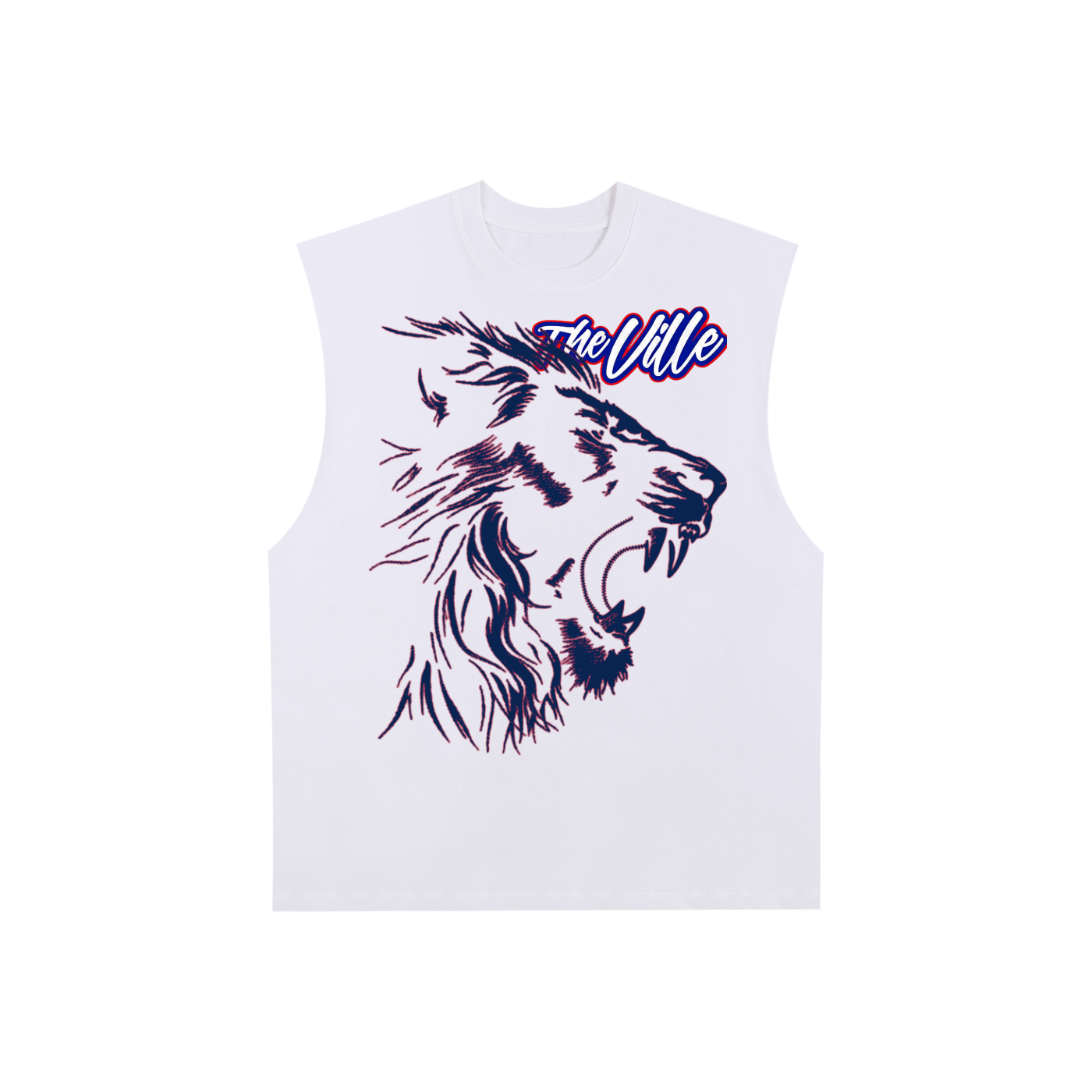 Raw Edge Cotton Tank Top