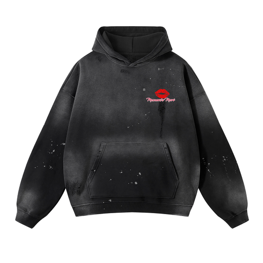 Marilyn Monroe Vintage Wash Frayed Fleece Hoodie - 360 GSM - Memento Mori Clothing