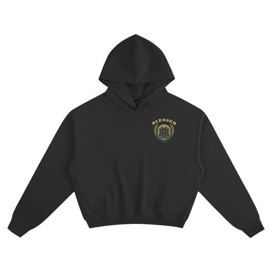 "BLESSED" Boxy Hoodie - Memento Mori Clothing