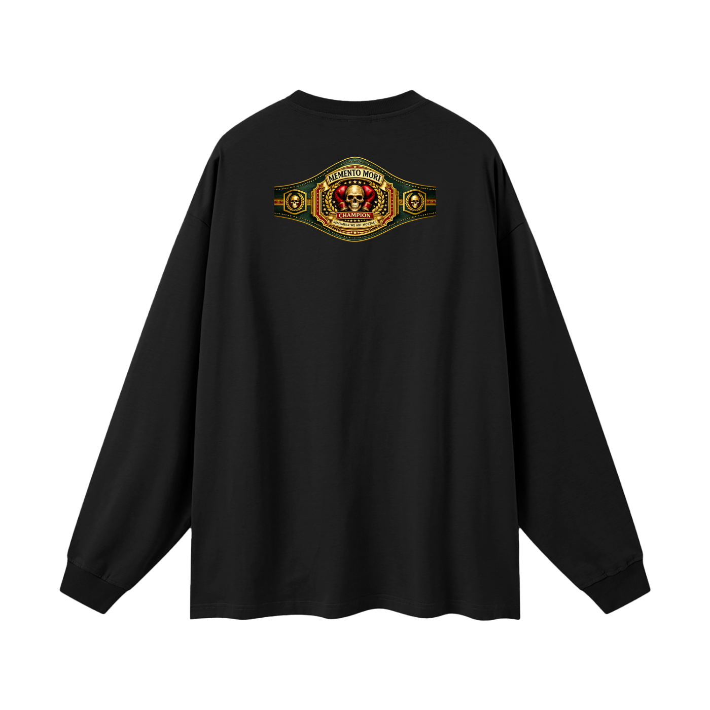 Boxer Oversized Unisex Long Sleeve T-Shirt - Memento Mori Clothing