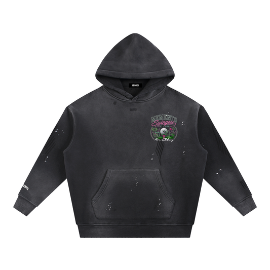 Swingers Vintage Washed Frayed Fleece Hoodie