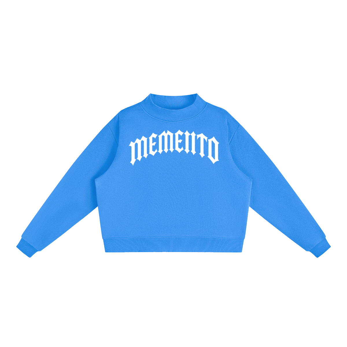 Essential Fleece Mock-Neck Crew Sweatshirt - Memento Mori Clothing