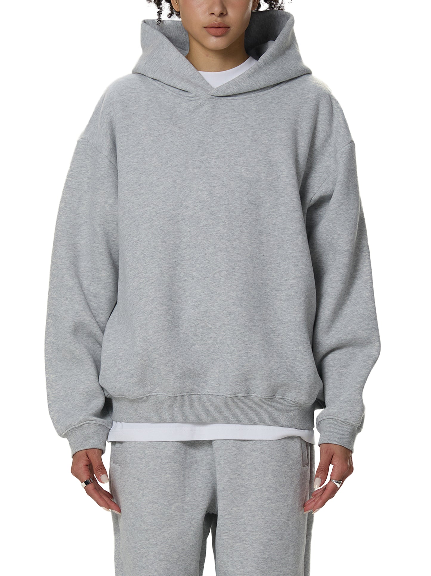 Sparky Fleeced Boxy Hoodie - Memento Mori Clothing