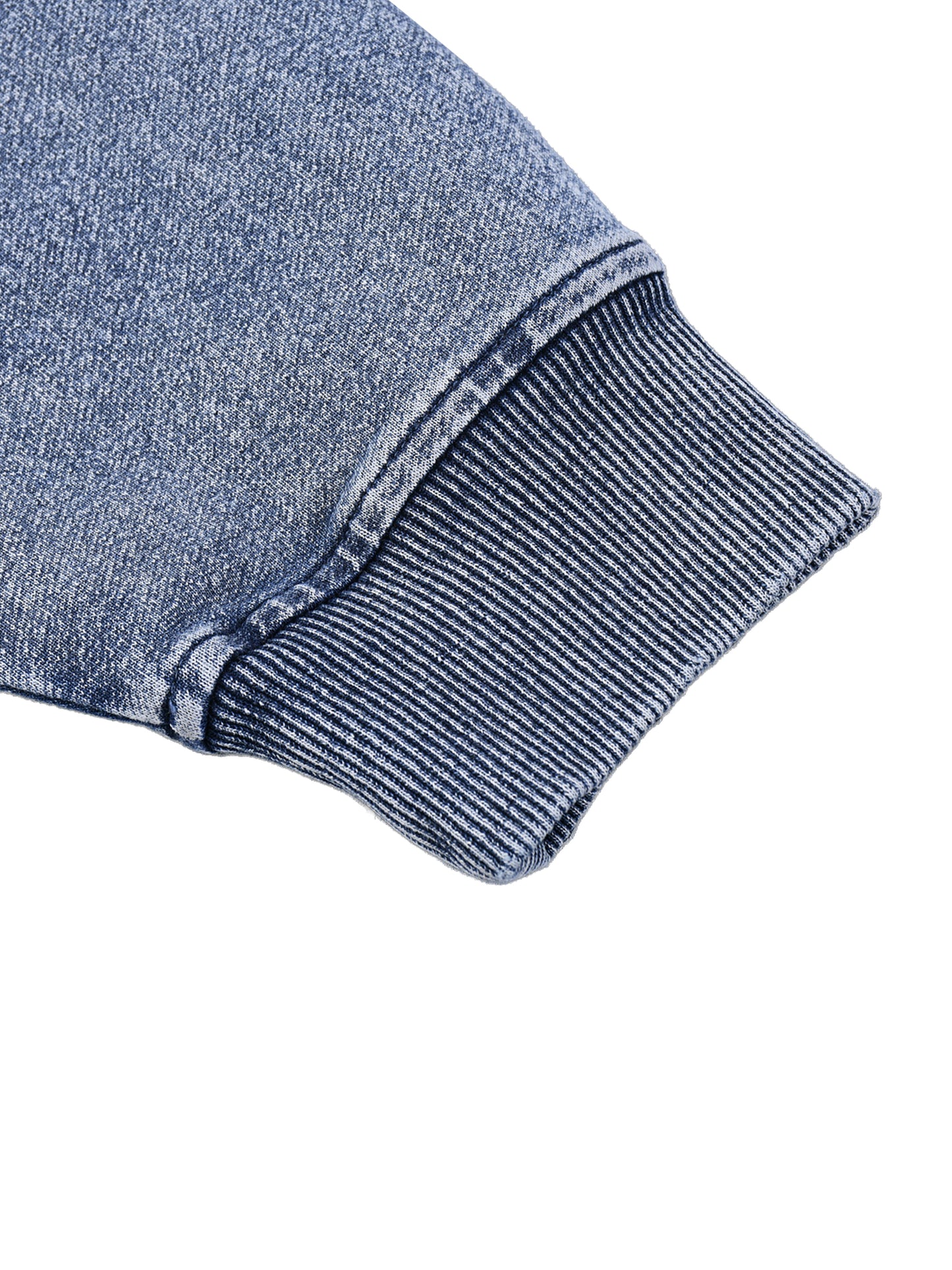 Snow Wash Oversized Zip-Up Hoodie - Memento Mori Clothing